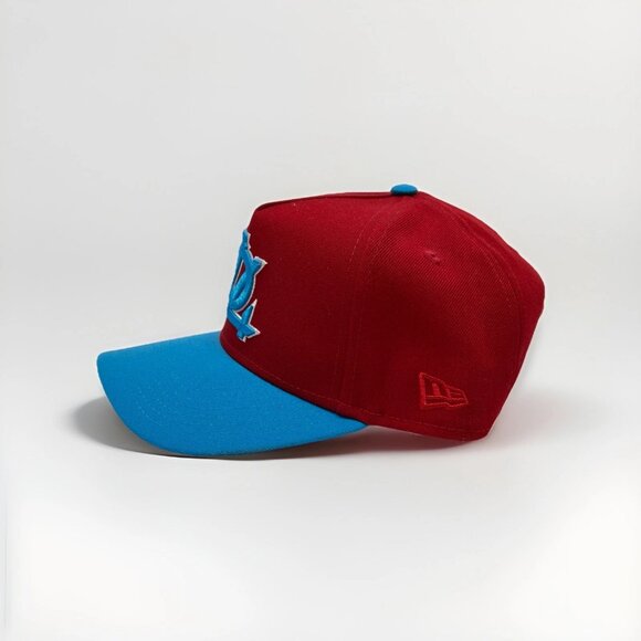 NEW ERA 9FORTY A-Frame Charlotte NC 704 Snapback Hat Red Teal One Size NWOT - Picture 5 of 9